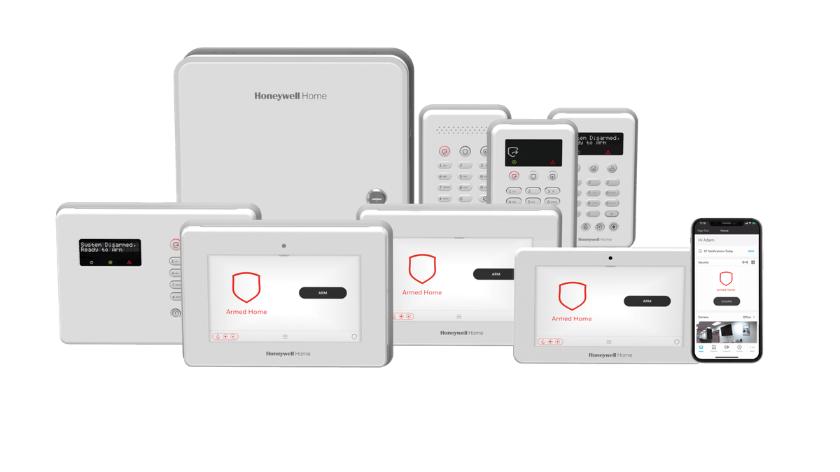 Home security touch panel and camera